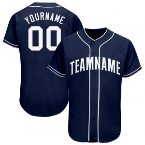 Custom Navy White Baseball Jersey Suit for daily life,Material: 100% polyester,price varies by size and custom