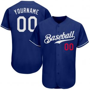 Custom Royal White-Red Authentic Baseball Jersey Suit for daily life,Material: 100% polyester,price varies by size and custom