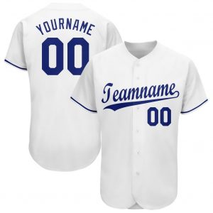 Custom White Royal Baseball Jersey Suit for daily life,Material: 100% polyester,price varies by size and custom