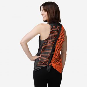 Baltimore Orioles Womens Tie-Breaker Sleeveless Top Suit for daily life,Material: 80% polyester - 20% Cotton.