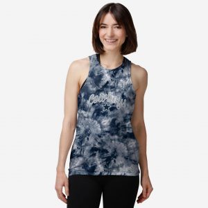 Dallas Cowboys Womens Script Wordmark Tie-Dye Tie-Breaker Sleeveless Top Suit for daily life,Material: 80% polyester - 20% Cotton.