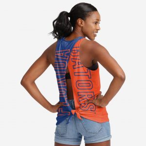 Florida Gators Womens Tie-Breaker Sleeveless Top Suit for daily life,Material: 80% polyester - 20% Cotton.