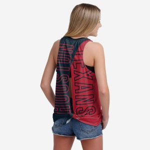 Houston Texans Womens Tie-Breaker Sleeveless Top Suit for daily life,Material: 80% polyester - 20% Cotton.