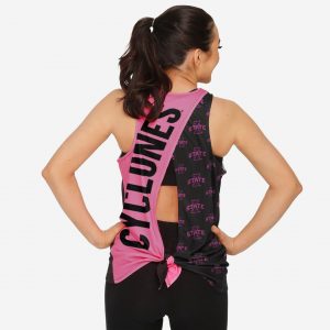 Iowa State Cyclones Womens Highlights Tie-Breaker Sleeveless Top Suit for daily life,Material: 80% polyester - 20% Cotton.