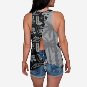 Las Vegas Raiders City Series Womens Tie-Breaker Sleeveless Top Suit for daily life,Material: 80% polyester - 20% Cotton.