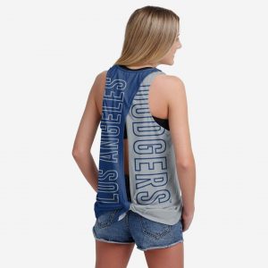 Los Angeles Dodgers Womens Tie-Breaker Sleeveless Top Suit for daily life,Material: 80% polyester - 20% Cotton.