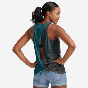 Philadelphia Eagles Womens Tie-Breaker Sleeveless Top Suit for daily life,Material: 80% polyester - 20% Cotton.