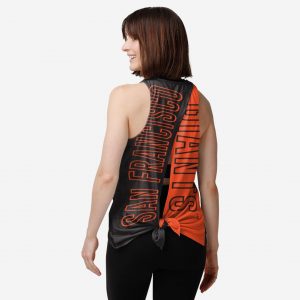 San Francisco Giants Womens Tie-Breaker Sleeveless Top Suit for daily life,Material: 80% polyester - 20% Cotton.