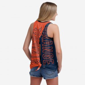 Syracuse Orange Womens Tie-Breaker Sleeveless Top Suit for daily life,Material: 80% polyester - 20% Cotton.