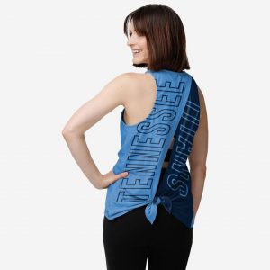 Tennessee Titans Womens Tie-Breaker Sleeveless Top Suit for daily life,Material: 80% polyester - 20% Cotton.