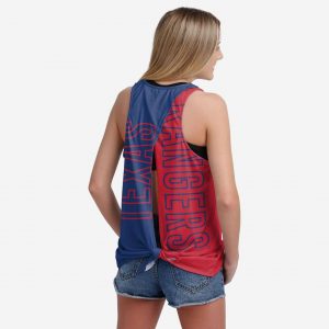 Texas Rangers Womens Tie-Breaker Sleeveless Top Suit for daily life,Material: 80% polyester - 20% Cotton.