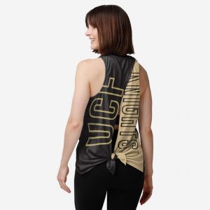 UCF Knights Womens Tie-Breaker Sleeveless Top Suit for daily life,Material: 80% polyester - 20% Cotton.